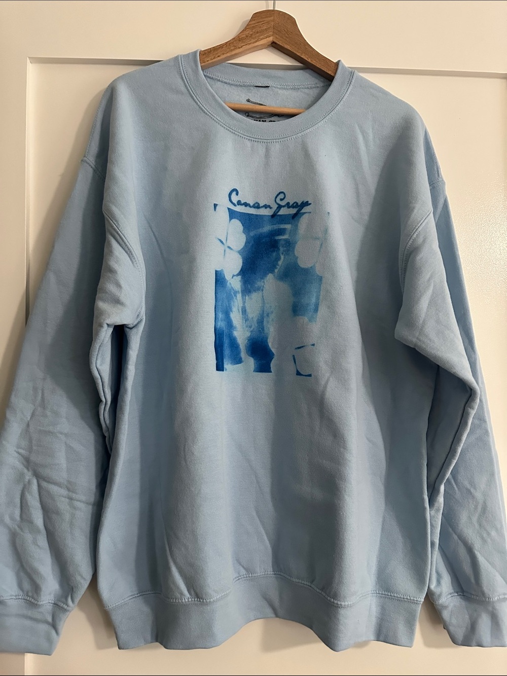 Conan Gray Blue Crew Sweatshirt - Large
